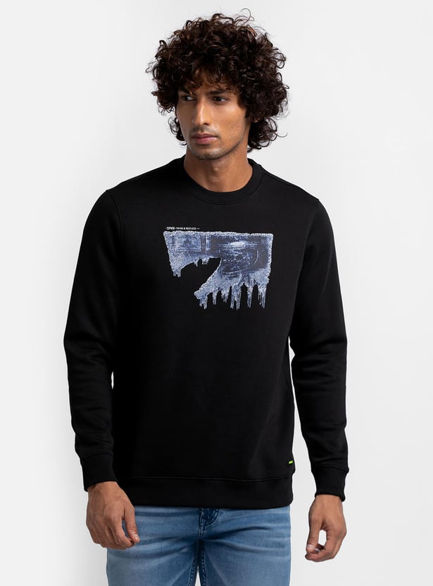 Buy SPYKAR Men Graphic Printed Regular Fit Sweatshirt from Spykar at just INR 2599.0