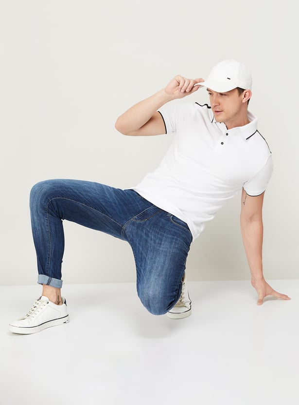 FLYING MACHINE Men Stonewashed Full-Length Skinny Fit Jeans