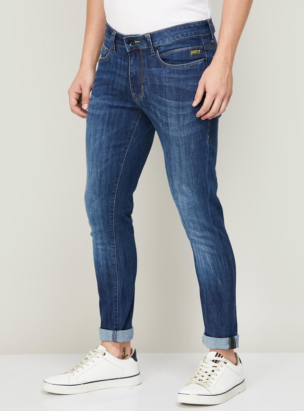 FLYING MACHINE Men Stonewashed Full-Length Skinny Fit Jeans