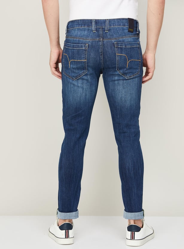 FLYING MACHINE Men Stonewashed Full-Length Skinny Fit Jeans