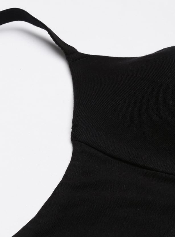 ENAMOR Solid Padded Non-Wired Full-Coverage Bra