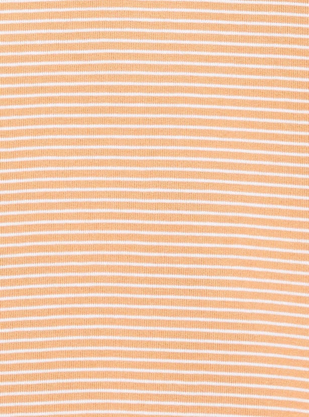 FAME FOREVER Men Striped Regular Fit T-shirt