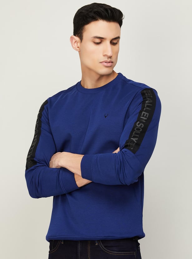 Buy ALLEN SOLLY Men Solid Crew Neck Sweatshirt from Allen Solly at
