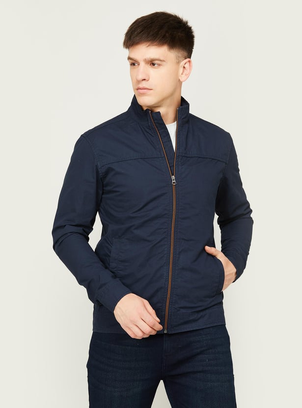 Buy DENIMIZE Men Solid Zipped Casual Jacket from Denimize at just INR ...