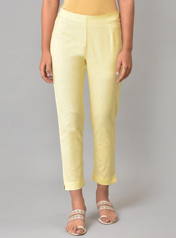 W Women Solid Straight Pants