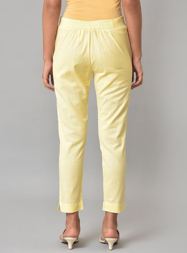 W Women Solid Straight Pants