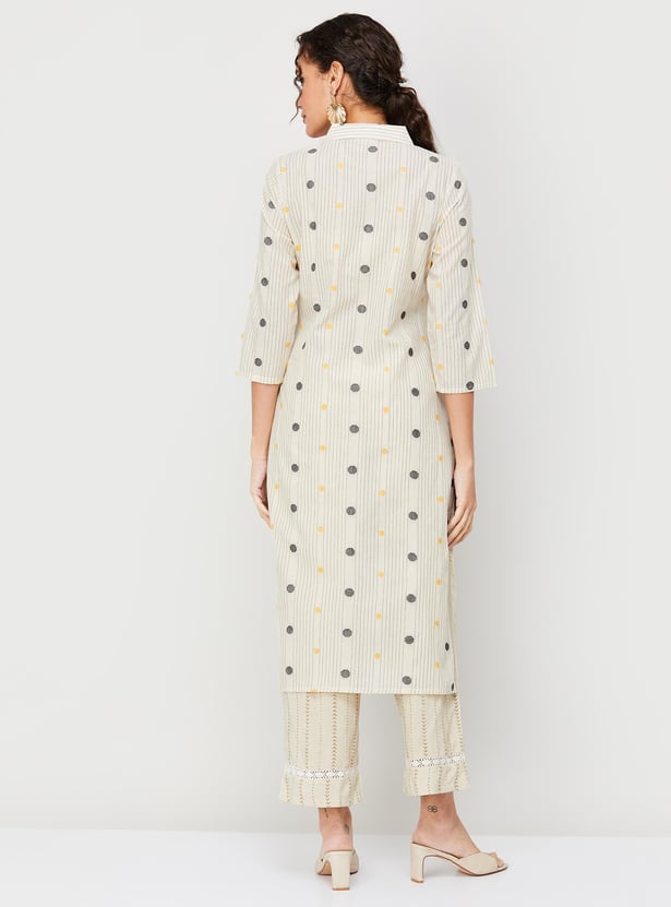MELANGE Women Printed Straight Kurta
