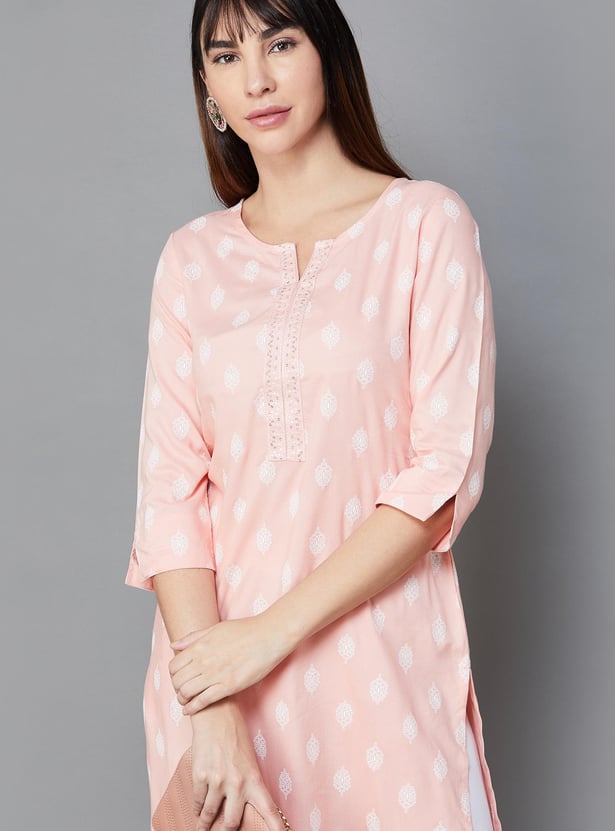 MELANGE Women Printed Straight Kurta