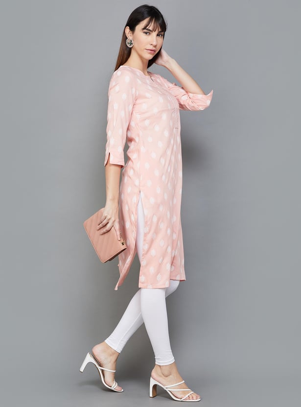 MELANGE Women Printed Straight Kurta
