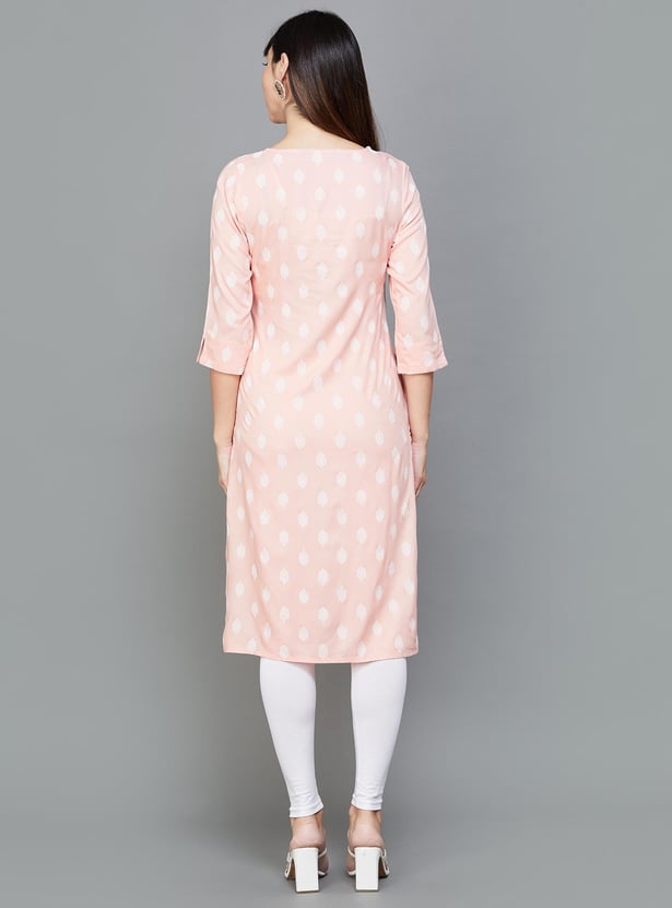 MELANGE Women Printed Straight Kurta