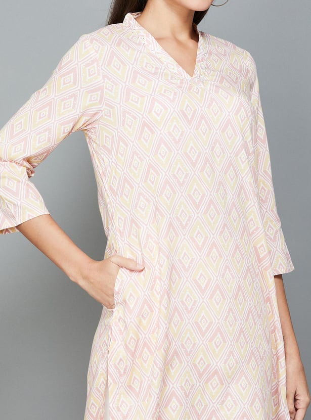 MELANGE Women Printed Straight Kurta