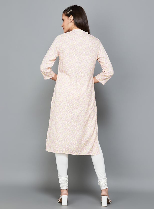 MELANGE Women Printed Straight Kurta