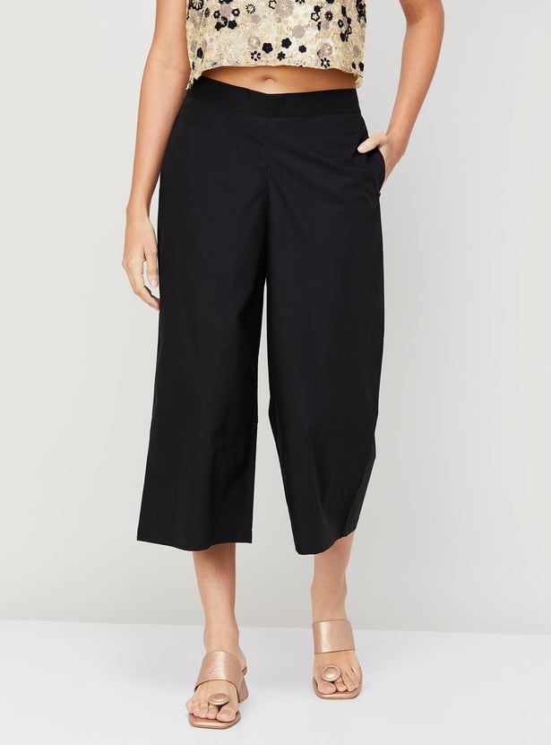 MELANGE Women Solid Culottes