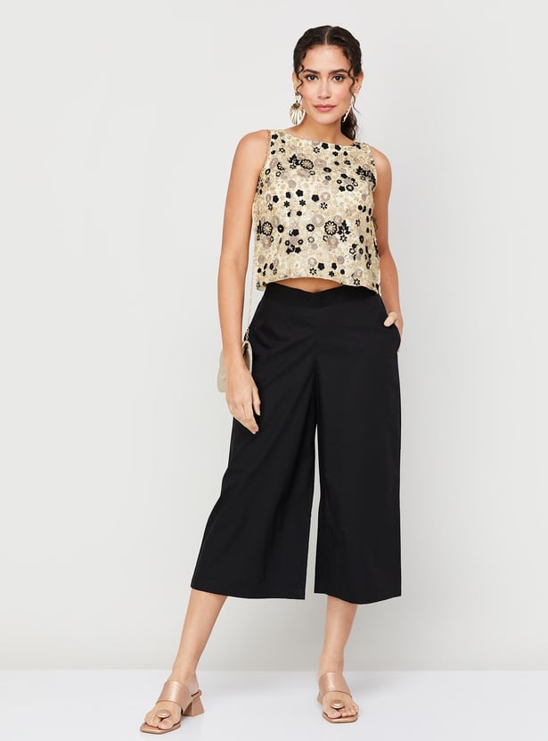 MELANGE Women Solid Culottes