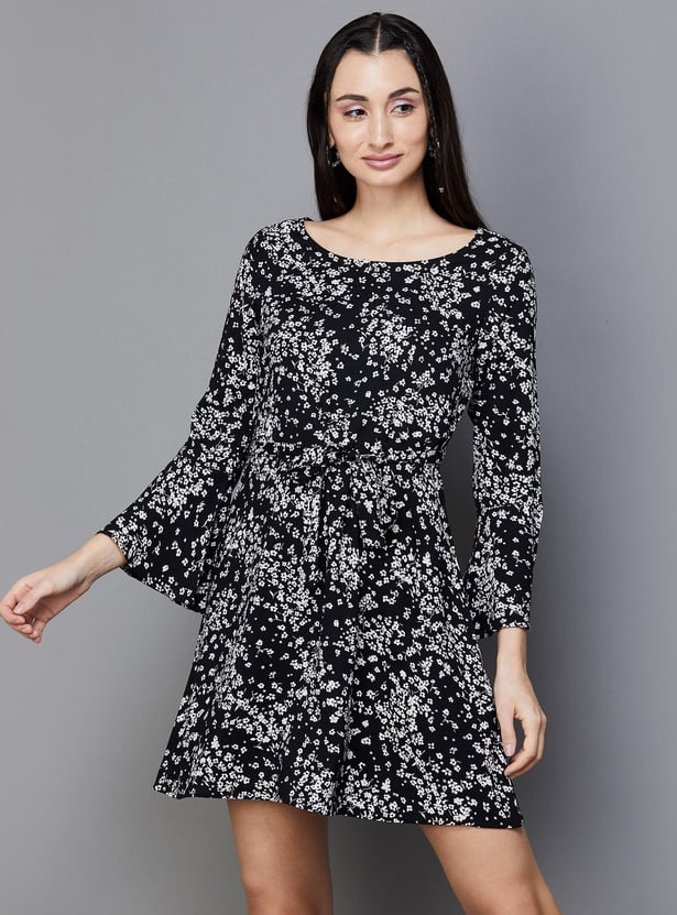 FAME FOREVER Women Printed A-line Dress