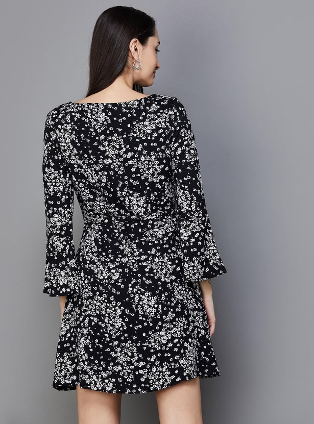 FAME FOREVER Women Printed A-line Dress