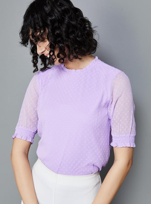 FAME FOREVER Women Textured Top