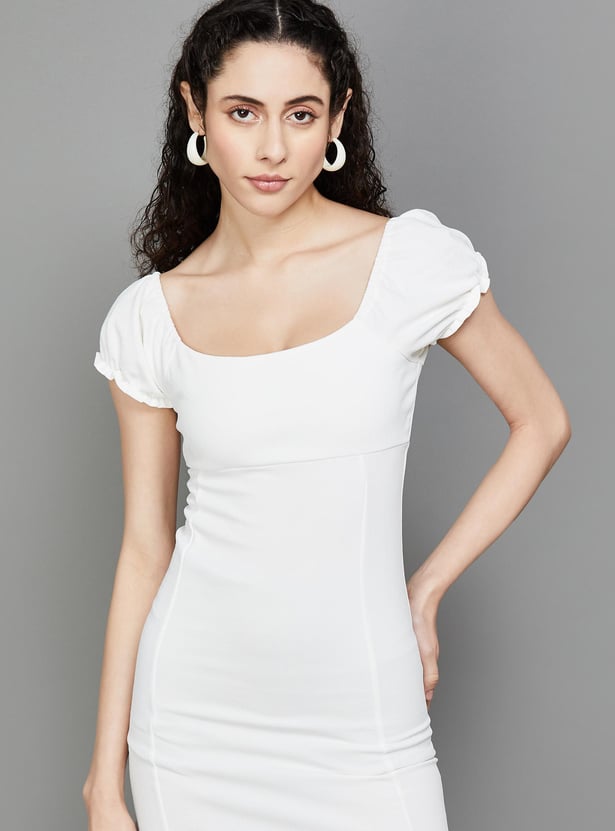 GINGER Women Solid Bodycon Dress