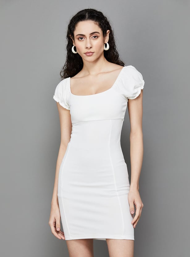 GINGER Women Solid Bodycon Dress