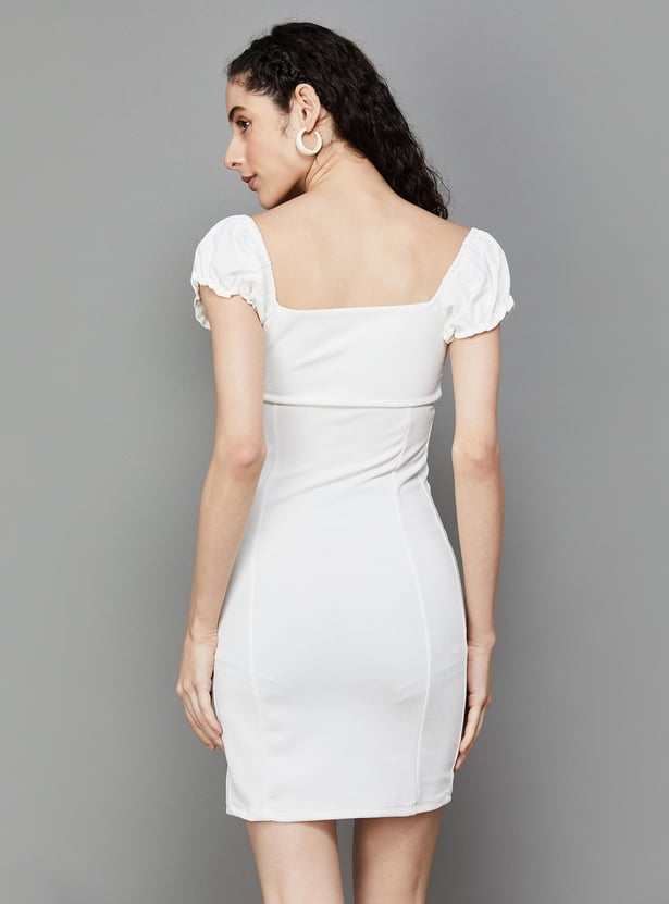 GINGER Women Solid Bodycon Dress