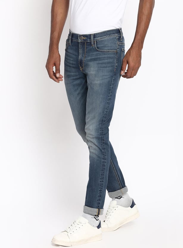 LEE Men Washed Straight Fit Jeans