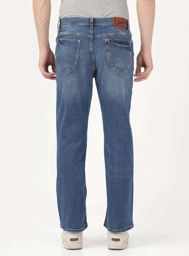 Buy LEE Men Trenton Boot Cut Stonewashed Jeans from Lee at just INR 3399.0