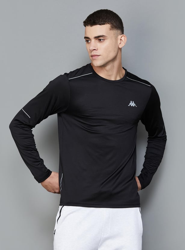KAPPA Men Solid Crew Neck Sports T-shirt