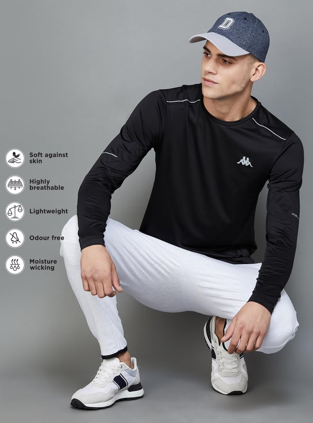 KAPPA Men Solid Crew Neck Sports T-shirt