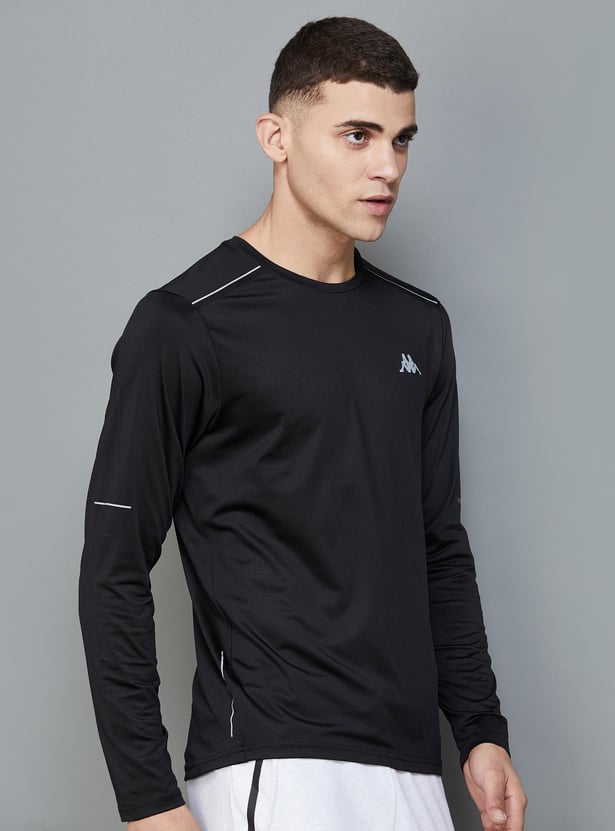 KAPPA Men Solid Crew Neck Sports T-shirt