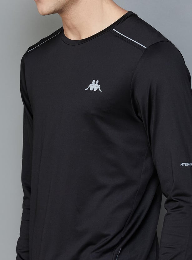 KAPPA Men Solid Crew Neck Sports T-shirt