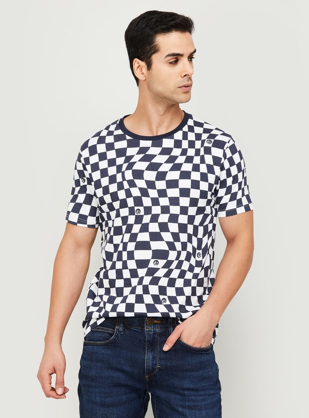 BOSSINI Men Printed Slim Fit T-shirt