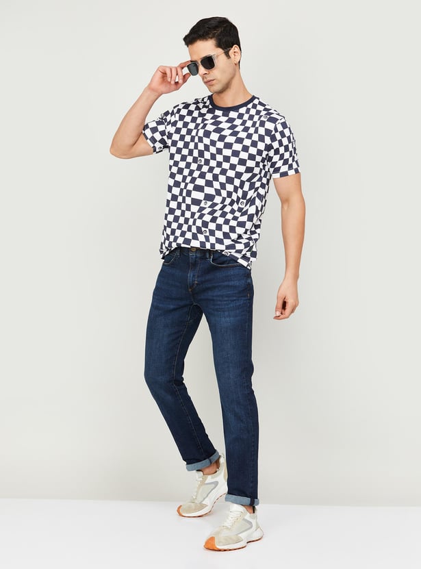 BOSSINI Men Printed Slim Fit T-shirt