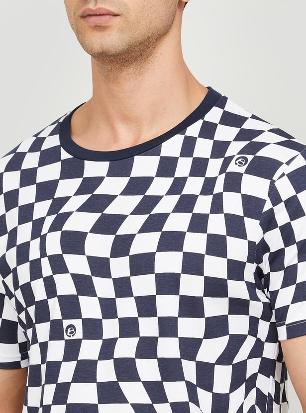 BOSSINI Men Printed Slim Fit T-shirt