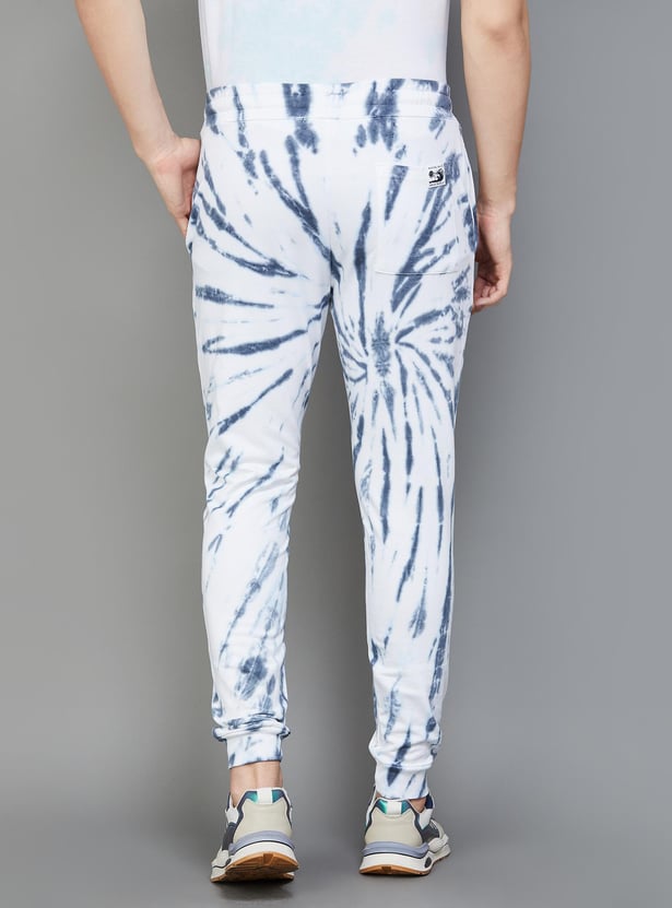 SmileyWorld Men Tie-Dye Printed Elasticated Joggers