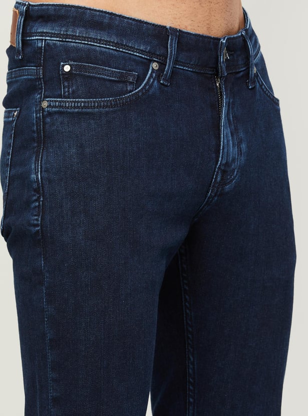 CELIO Men Washed Slim Tapered jeans