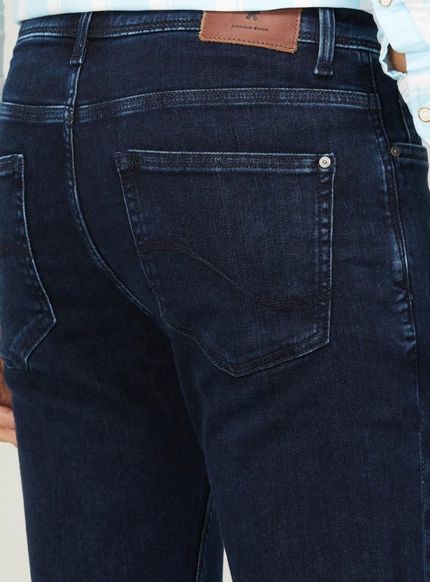 CELIO Men Washed Slim Tapered jeans