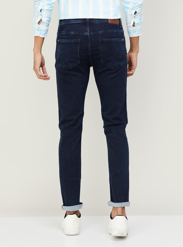 CELIO Men Washed Slim Tapered jeans