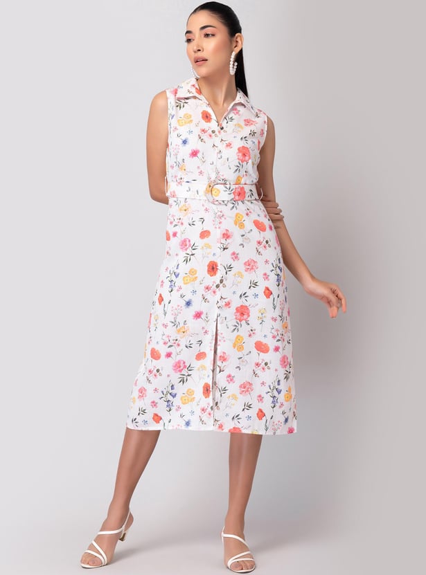 Buy FABALLEY Women Printed Sleeveless Midi Dress from FabAlley at just INR 2600.0