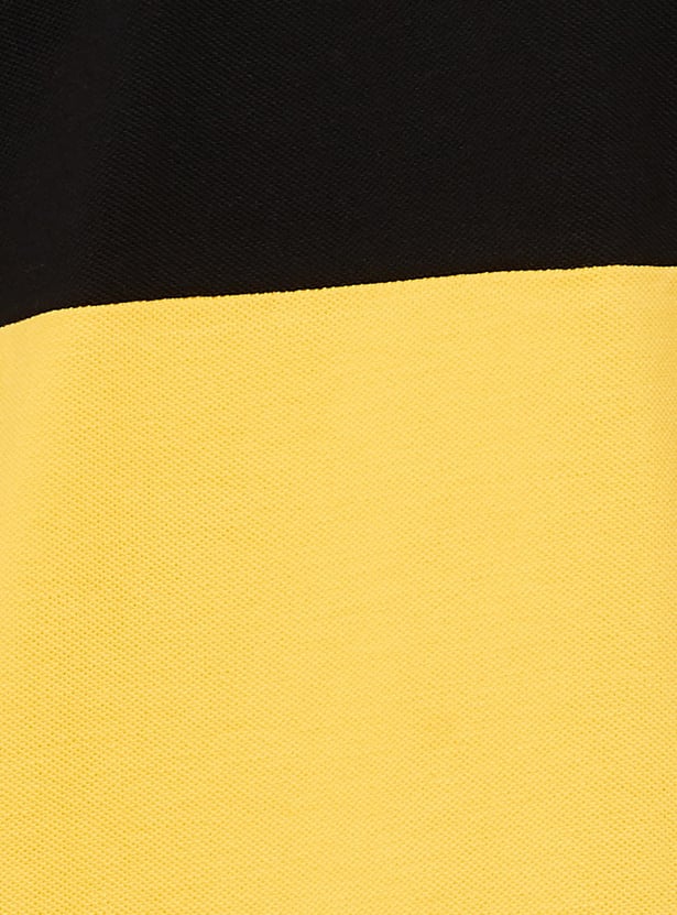 KAPPA Men Colourblocked Regular Fit Sports Polo T-Shirt