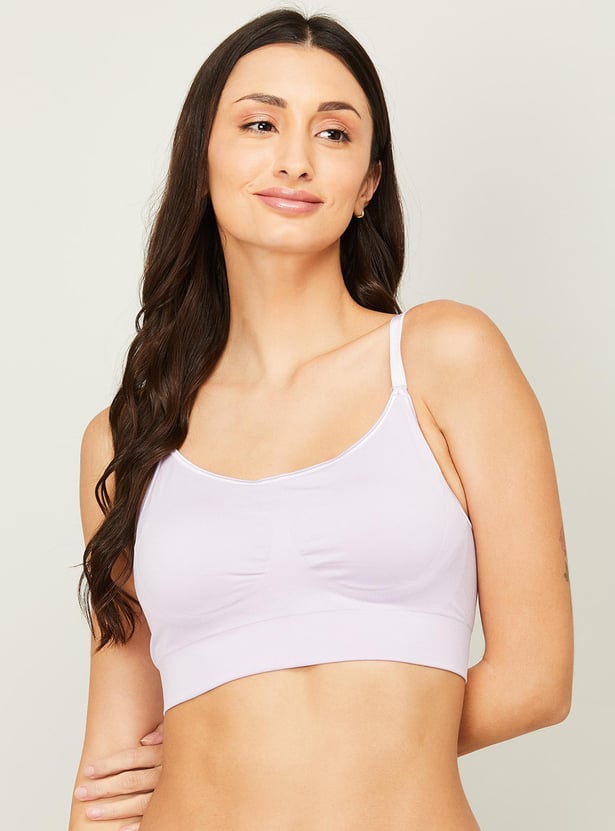 ENAMOR Solid Padded Non-Wired T-shirt Bra