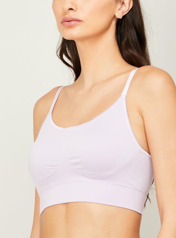 ENAMOR Solid Padded Non-Wired T-shirt Bra