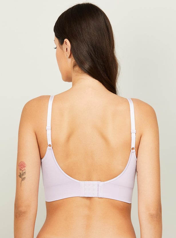 ENAMOR Solid Padded Non-Wired T-shirt Bra
