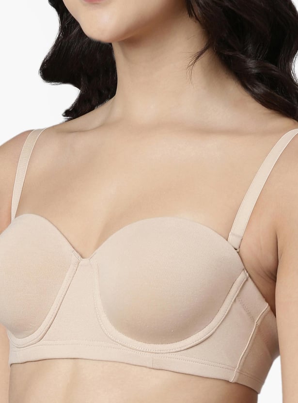ENAMOR Solid Padded Plunge Bra