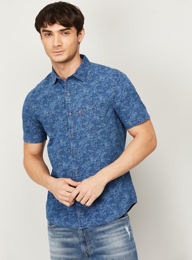 LEVI'S Men Printed Half Sleeves Slim Fit Casual Shirt