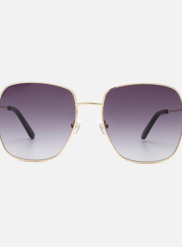 TOMMY HILFIGER Women Solid UV-Protected Square Sunglasses- TH2607C1GDBKGR55S