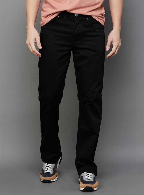 Buy BEING HUMAN Men Dark Washed Bootcut Jeans from Being Human at