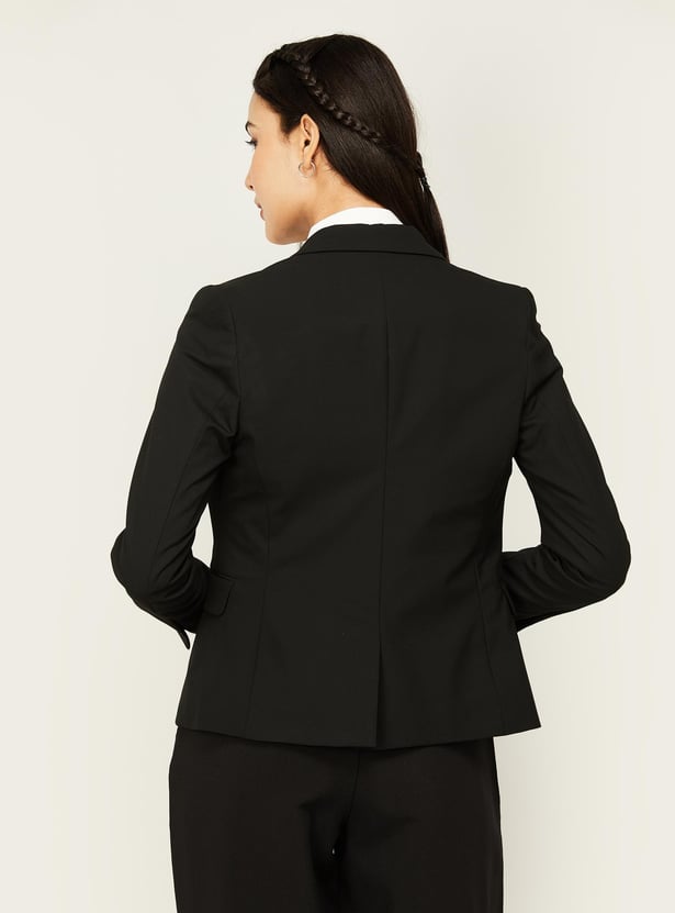 Buy ALLEN SOLLY Women Solid Single Breasted Formal Blazer from Allen Solly at just INR 3799.0