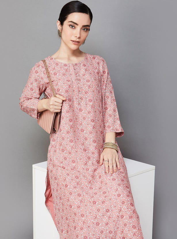 MELANGE Women Printed Straight Kurta