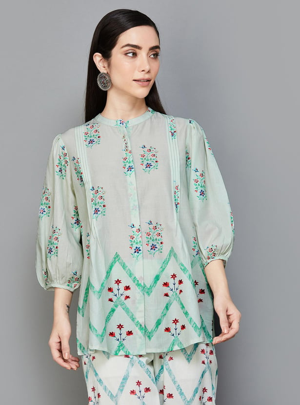 MELANGE Women Floral Printed Tunic