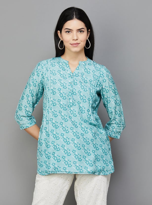 MELANGE Women Floral Printed Tunic